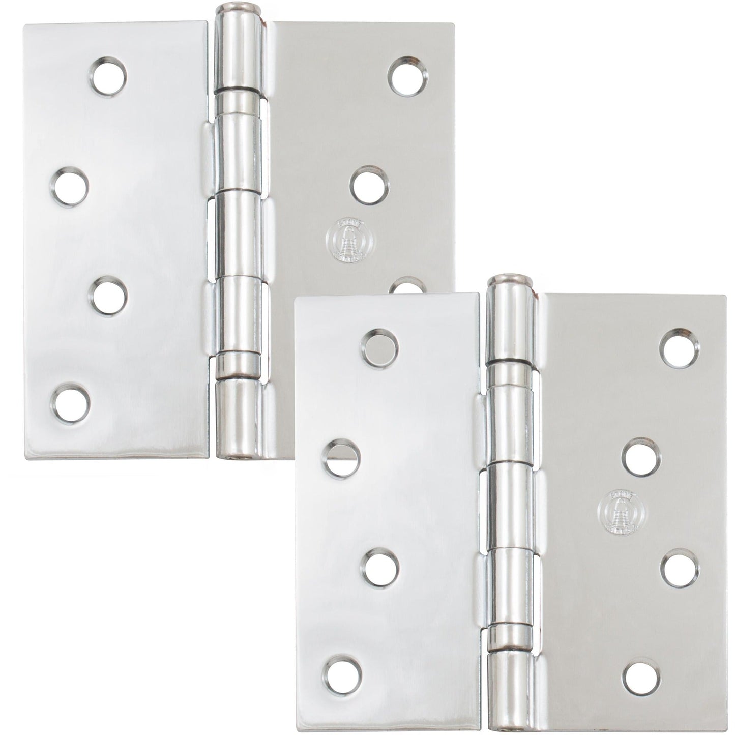 4" Ball-Bearing Door Hinges, Square Corner