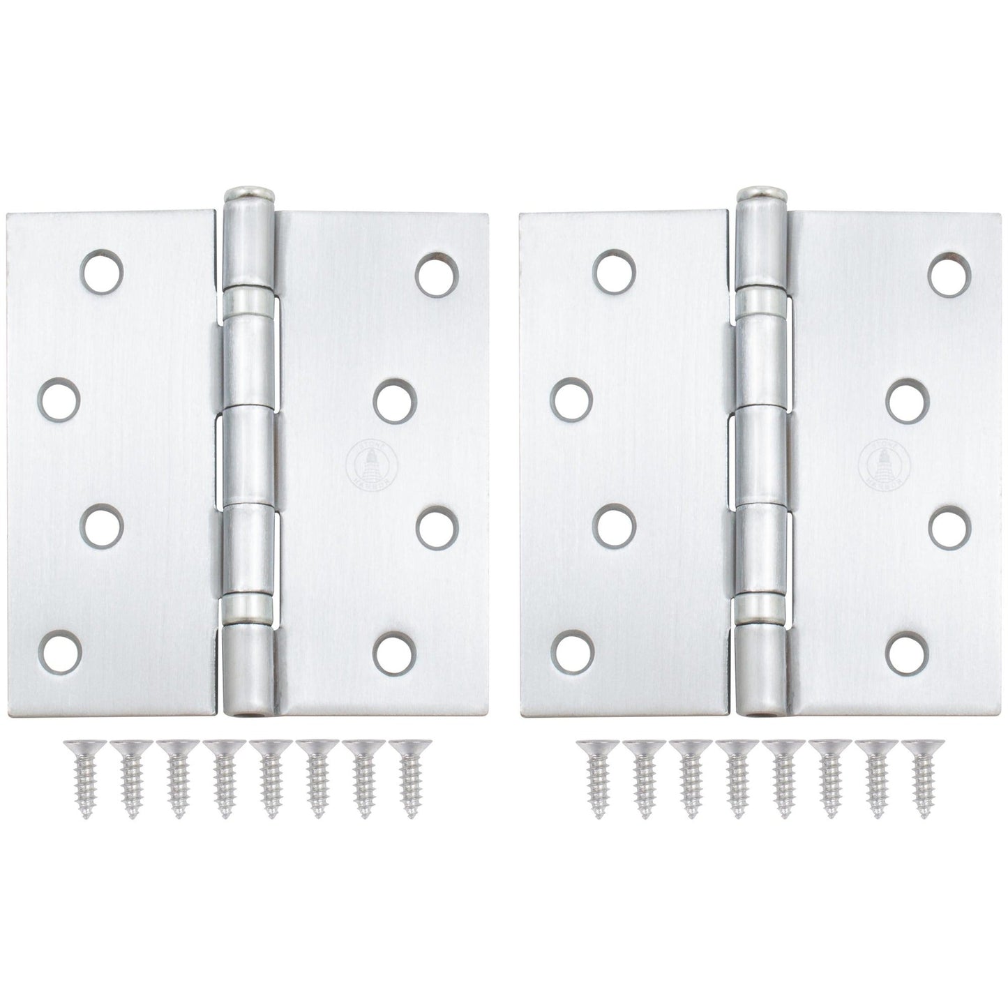 4" Ball-Bearing Door Hinges, Square Corner