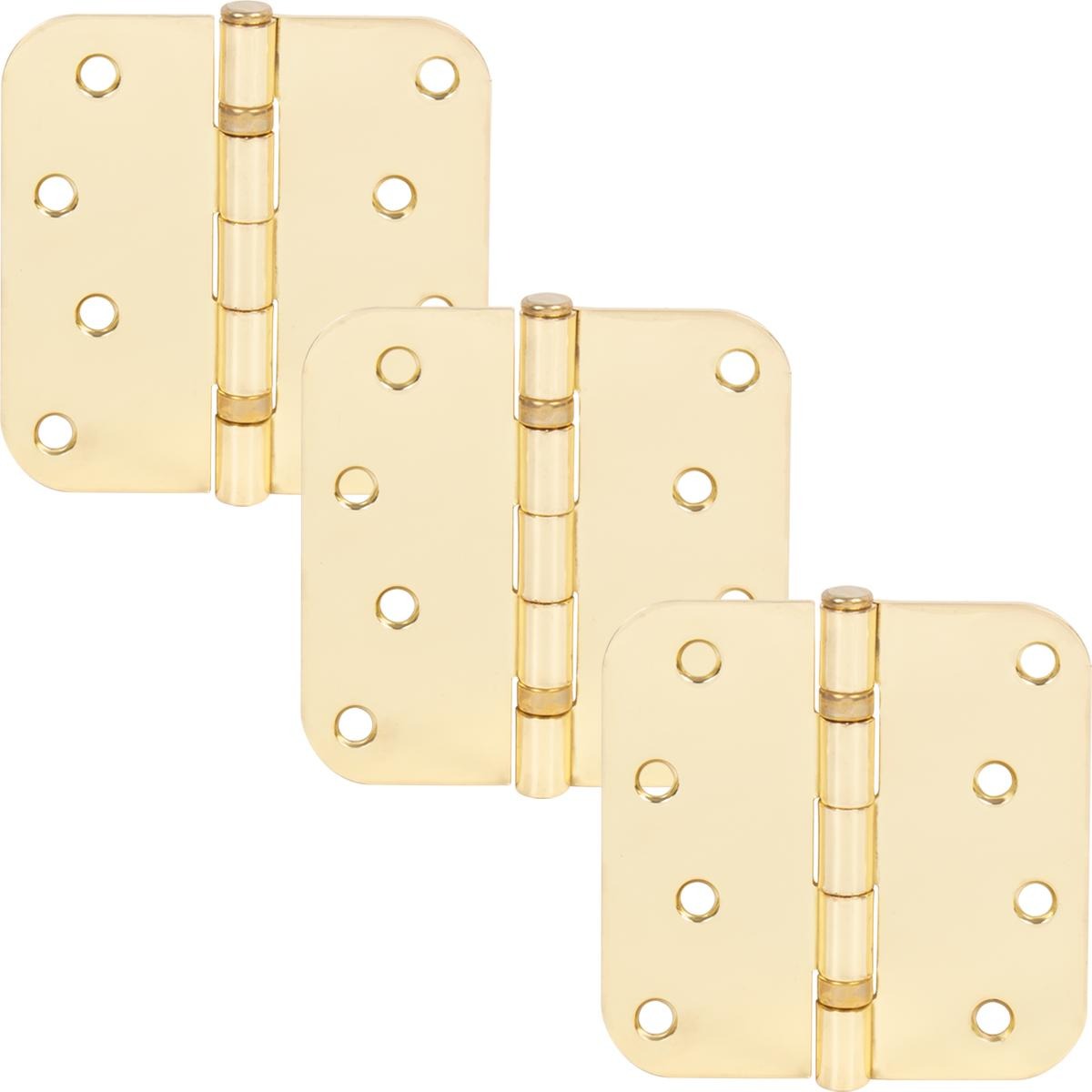 4" Ball-Bearing Door Hinges, 5/8" Radius Corner