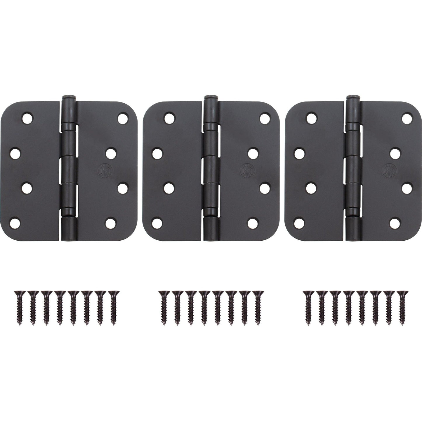 4" Ball-Bearing Door Hinges, 5/8" Radius Corner
