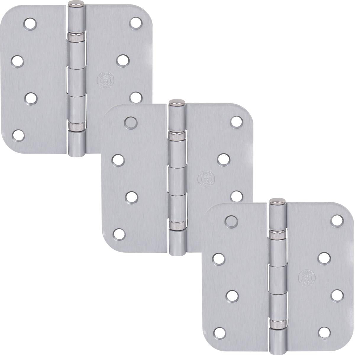 4" Ball-Bearing Door Hinges, 5/8" Radius Corner