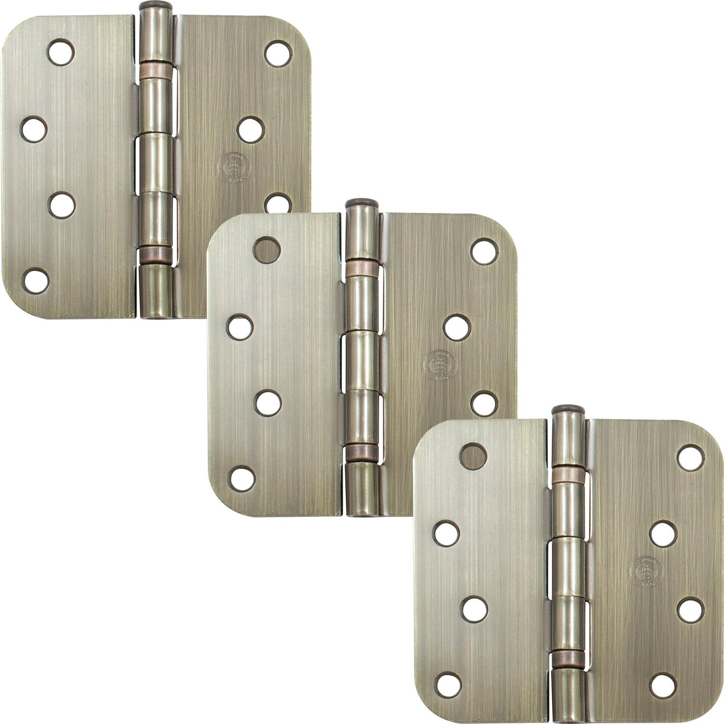 4" Ball-Bearing Door Hinges, 5/8" Radius Corner