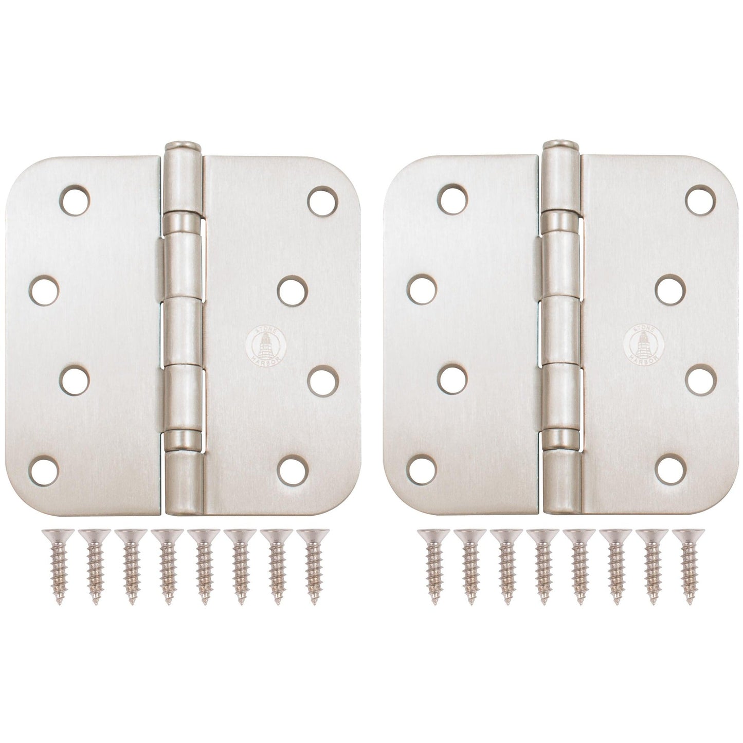 4" Ball-Bearing Door Hinges, 5/8" Radius Corner