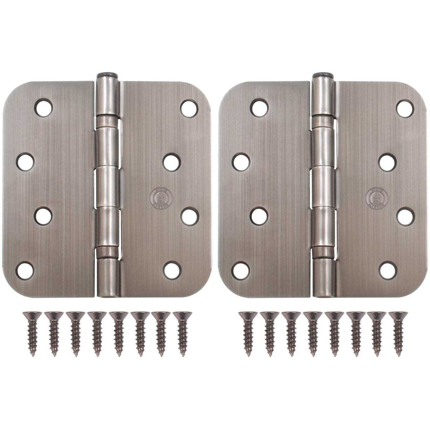 4" Ball-Bearing Door Hinges, 5/8" Radius Corner