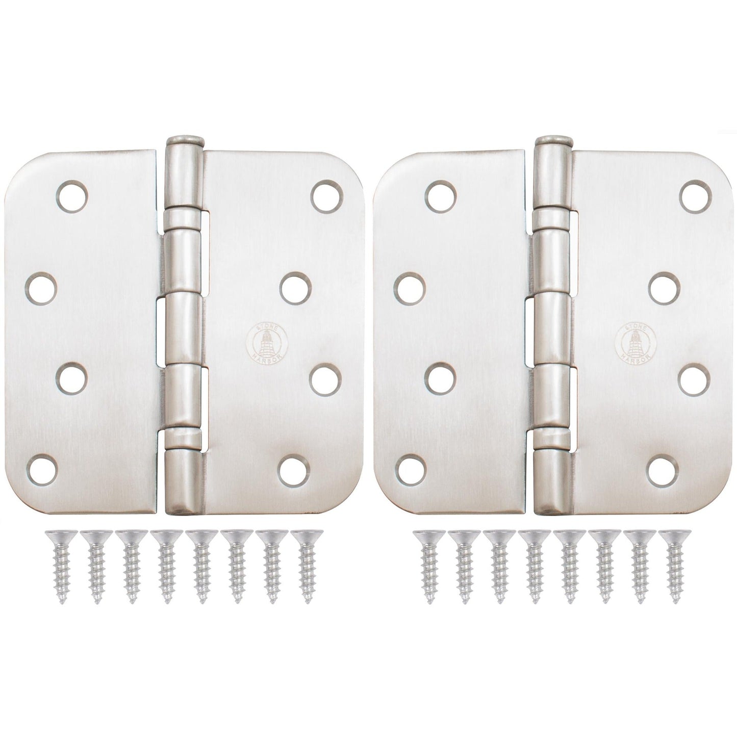 4" Ball-Bearing Door Hinges, 5/8" Radius Corner