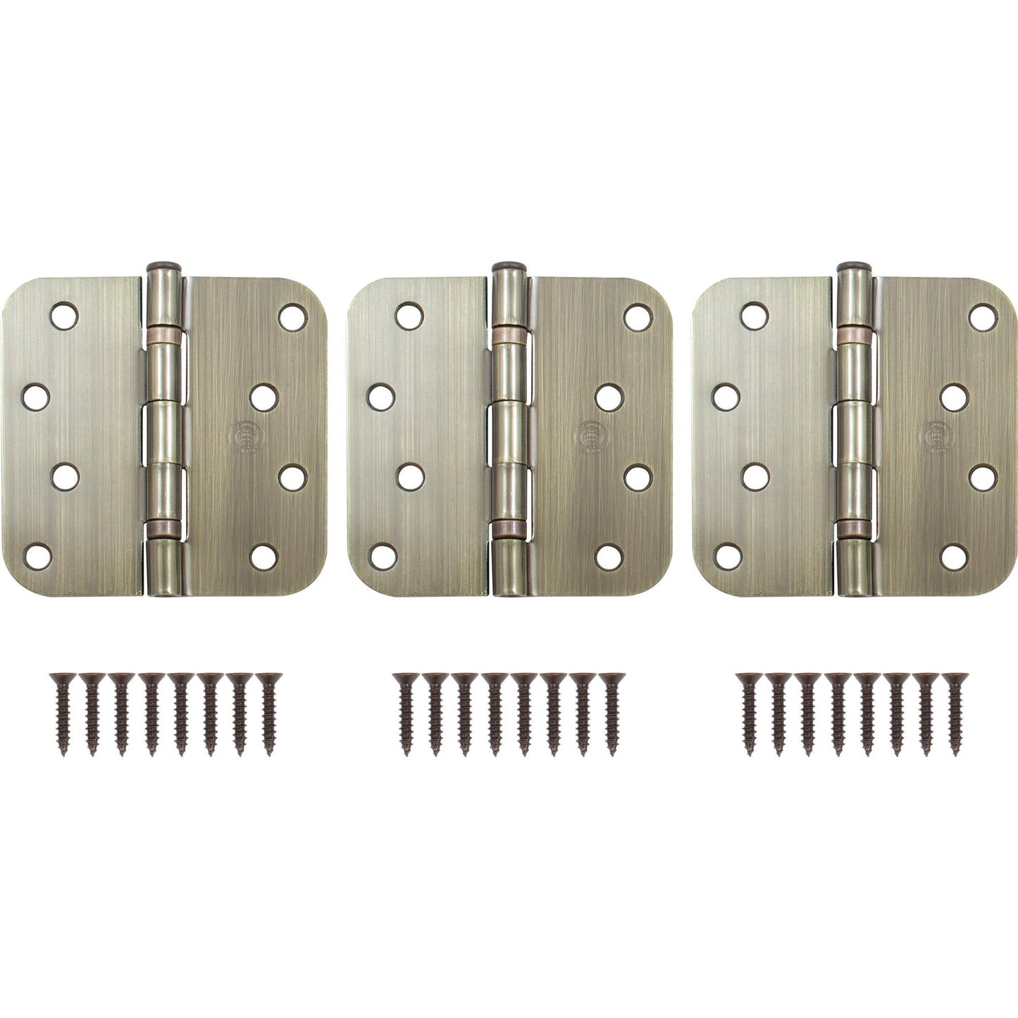4" Ball-Bearing Door Hinges, 5/8" Radius Corner