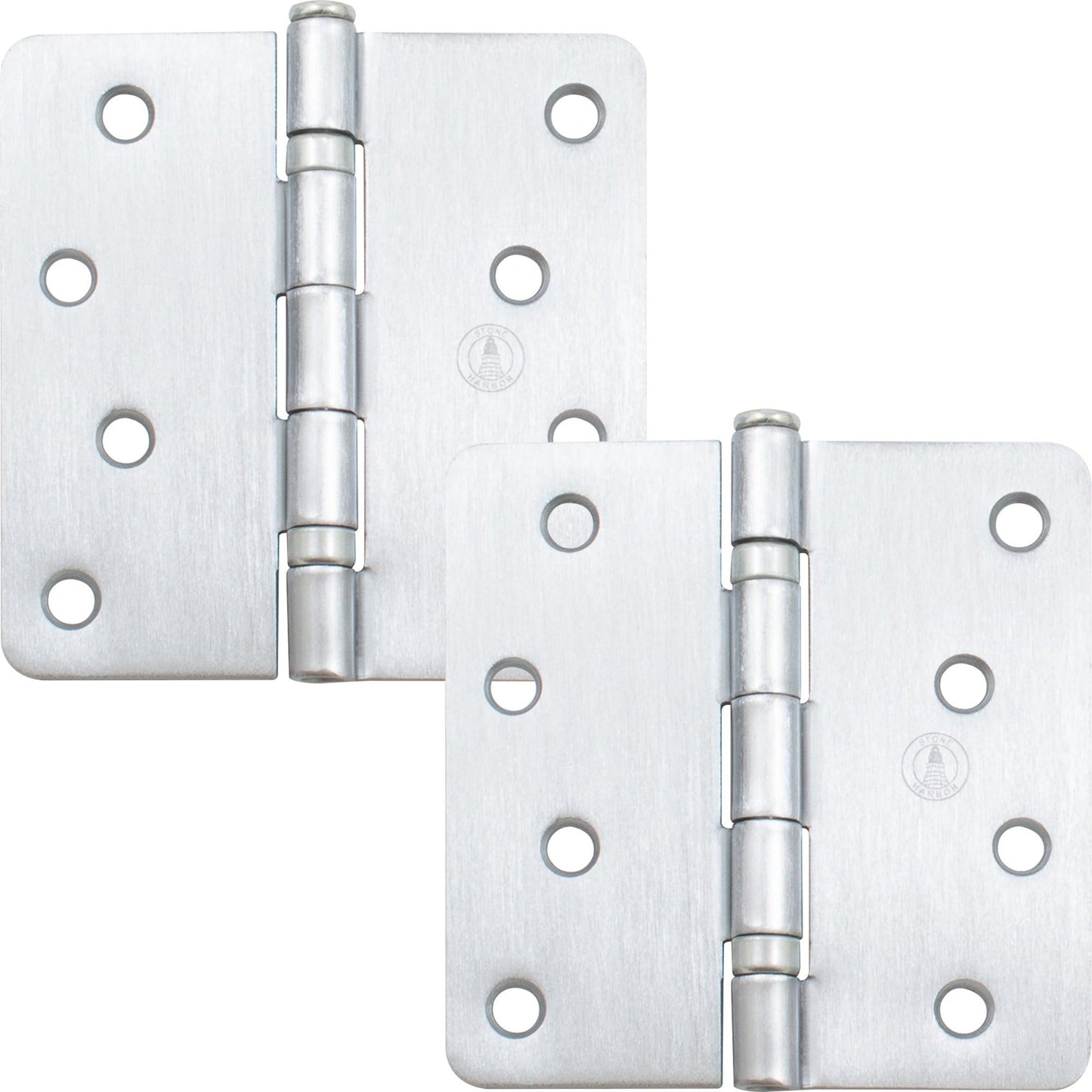 4" Ball-Bearing Door Hinges, 1/4" Radius Corner