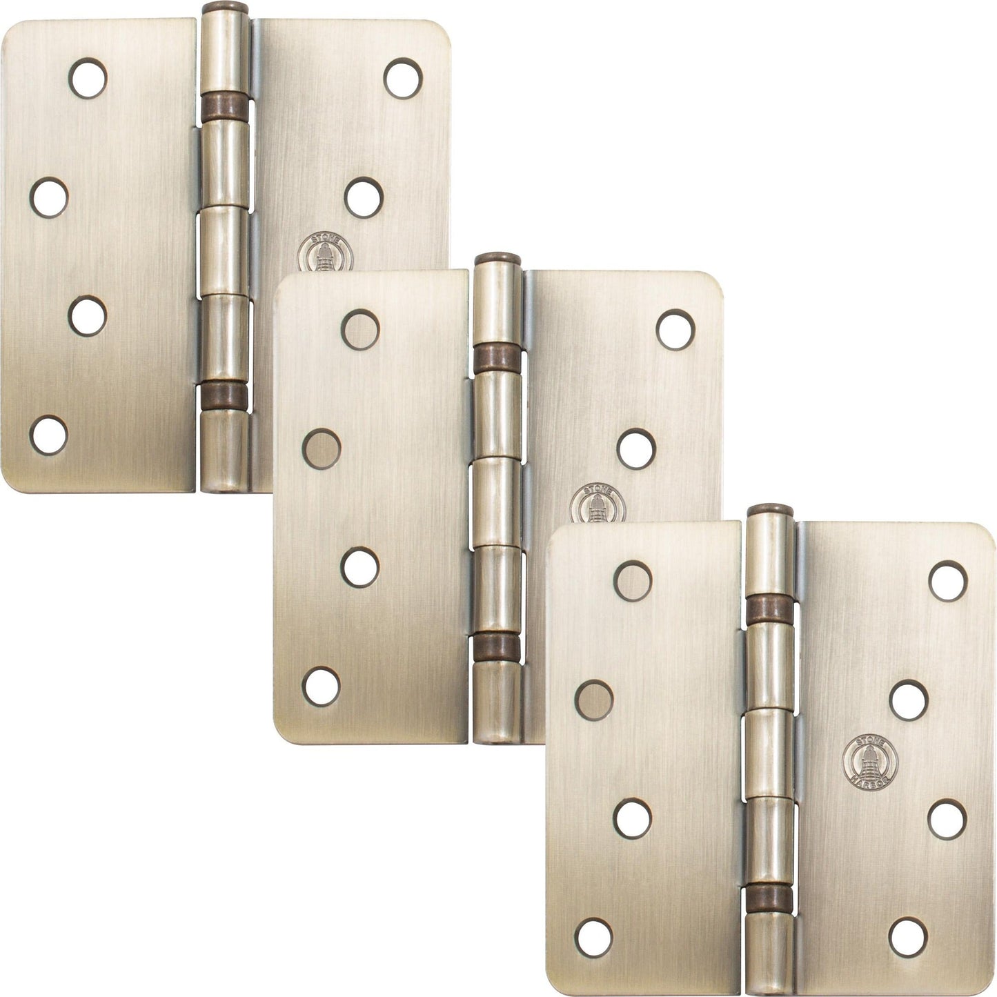 4" Ball-Bearing Door Hinges, 1/4" Radius Corner