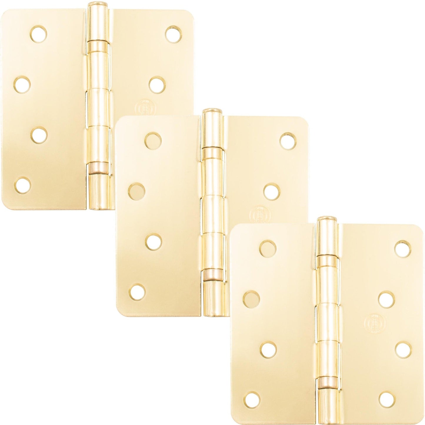 4" Ball-Bearing Door Hinges, 1/4" Radius Corner