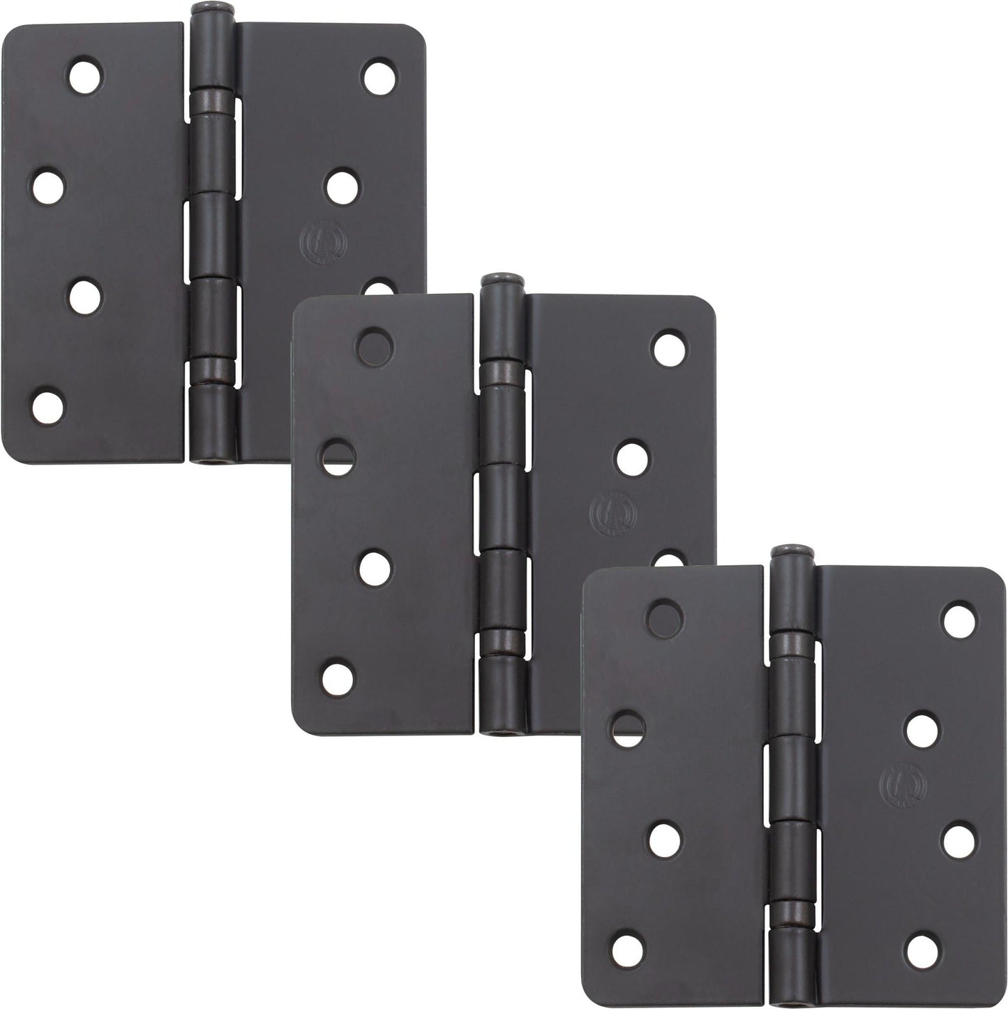 4" Ball-Bearing Door Hinges, 1/4" Radius Corner