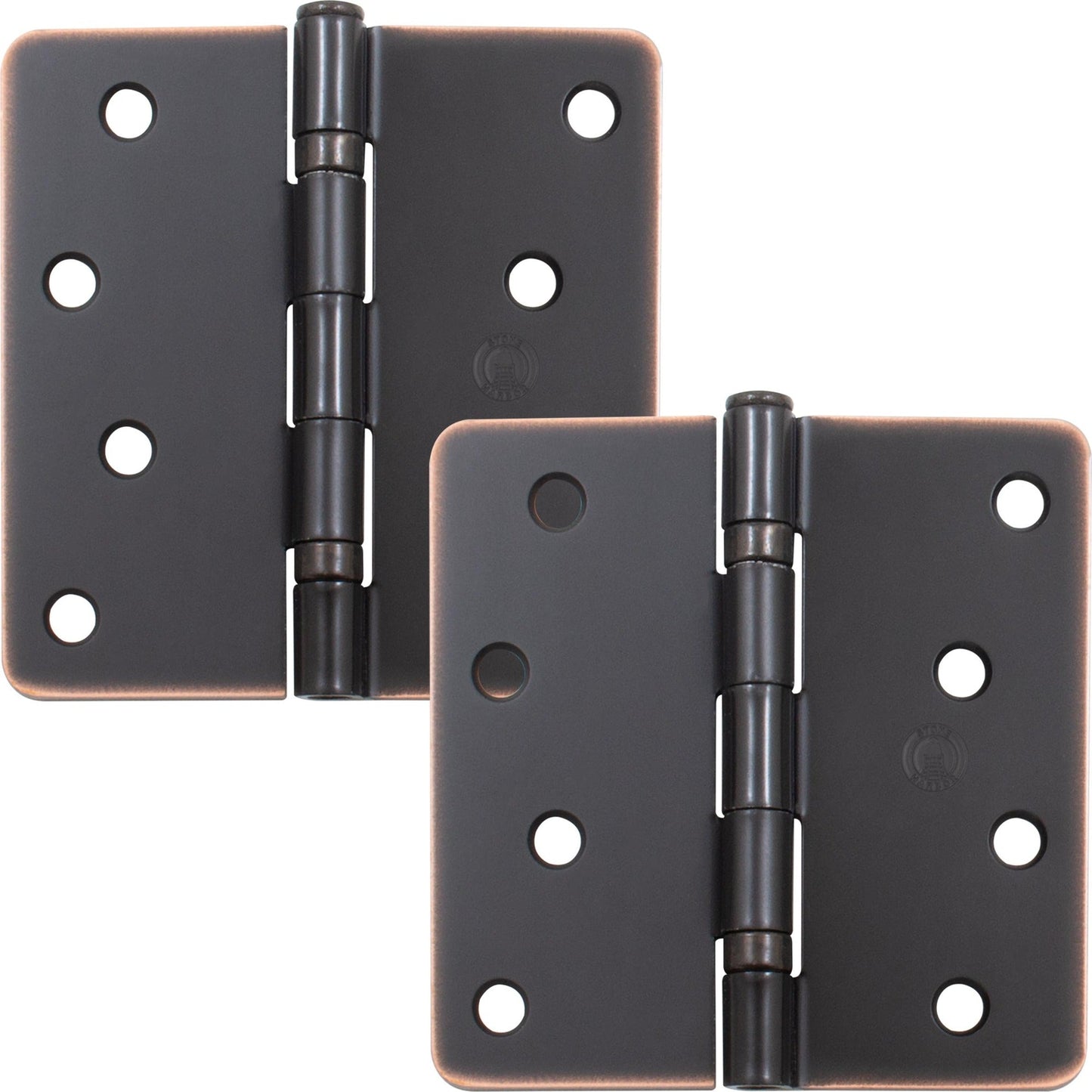 4" Ball-Bearing Door Hinges, 1/4" Radius Corner