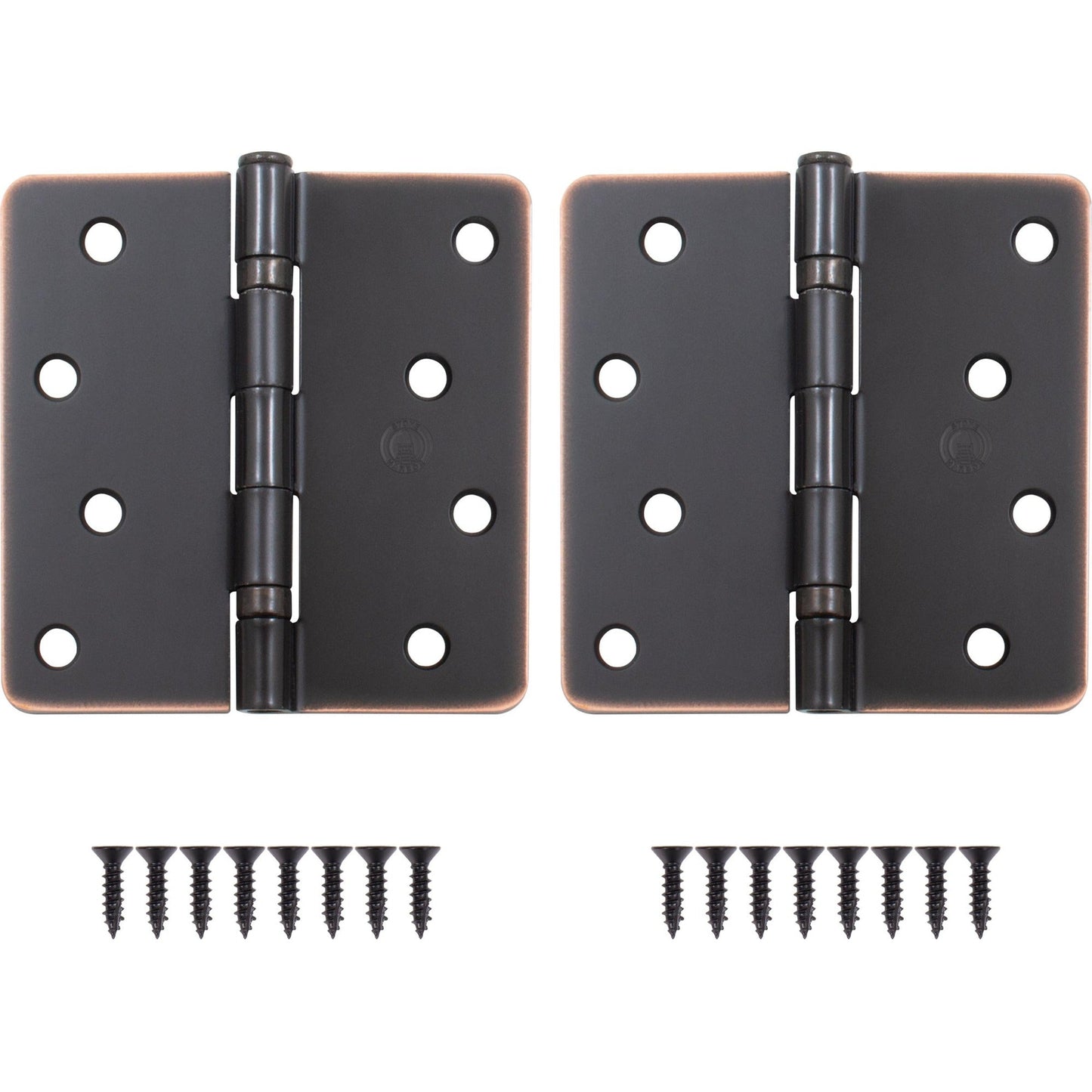 4" Ball-Bearing Door Hinges, 1/4" Radius Corner