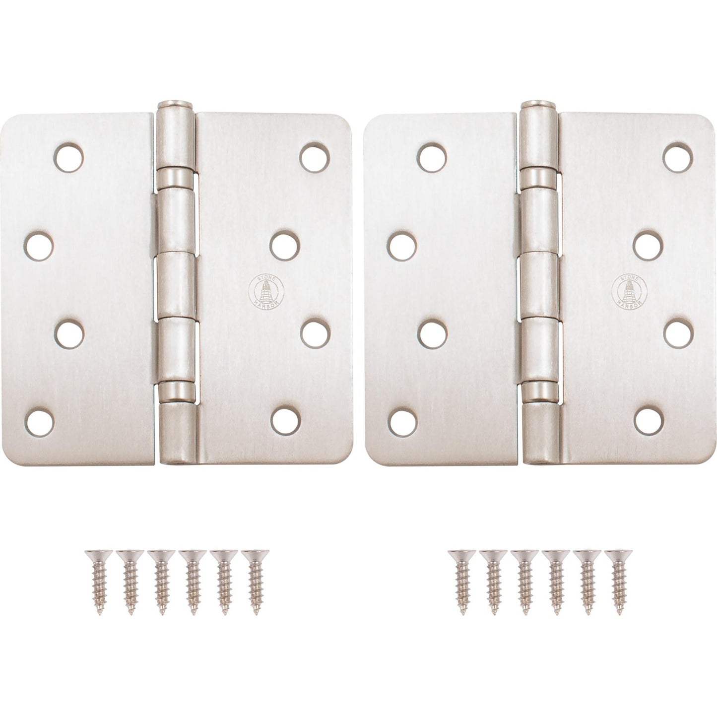 4" Ball-Bearing Door Hinges, 1/4" Radius Corner