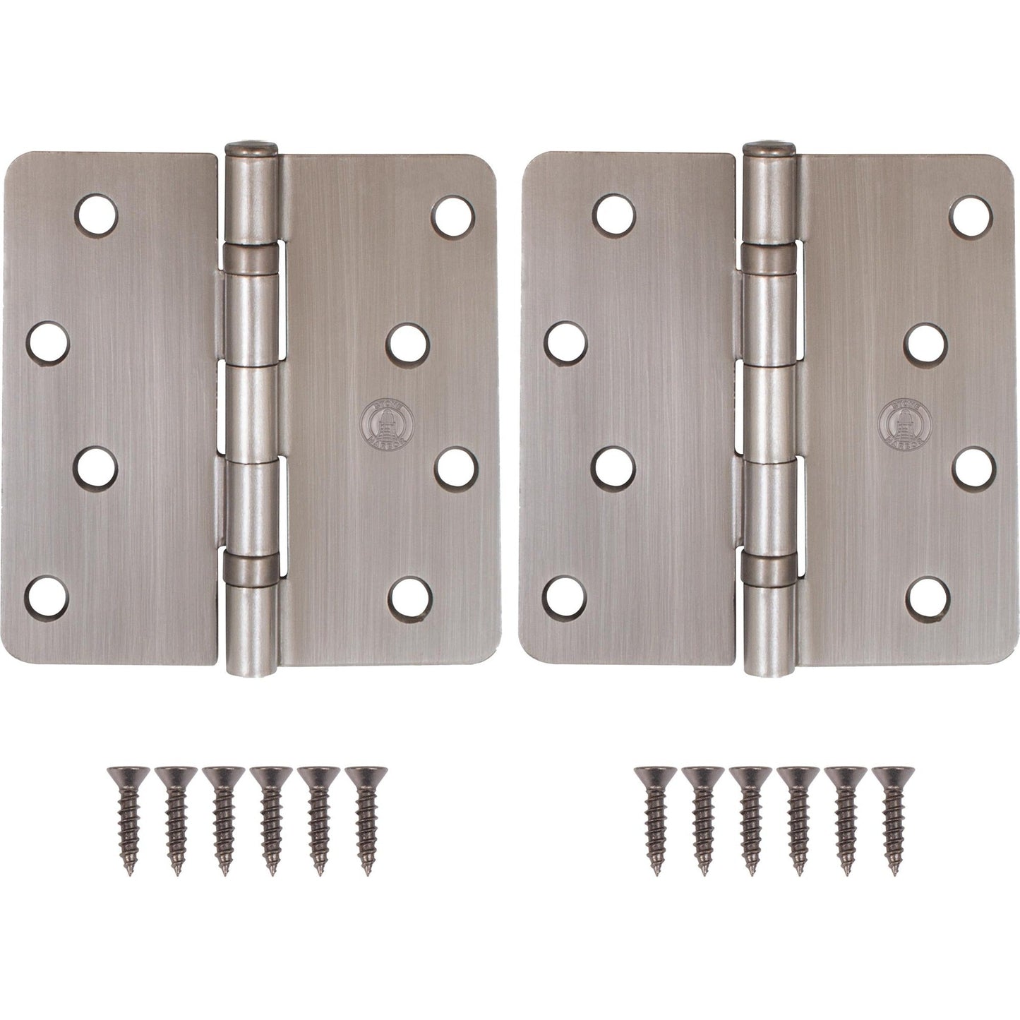 4" Ball-Bearing Door Hinges, 1/4" Radius Corner