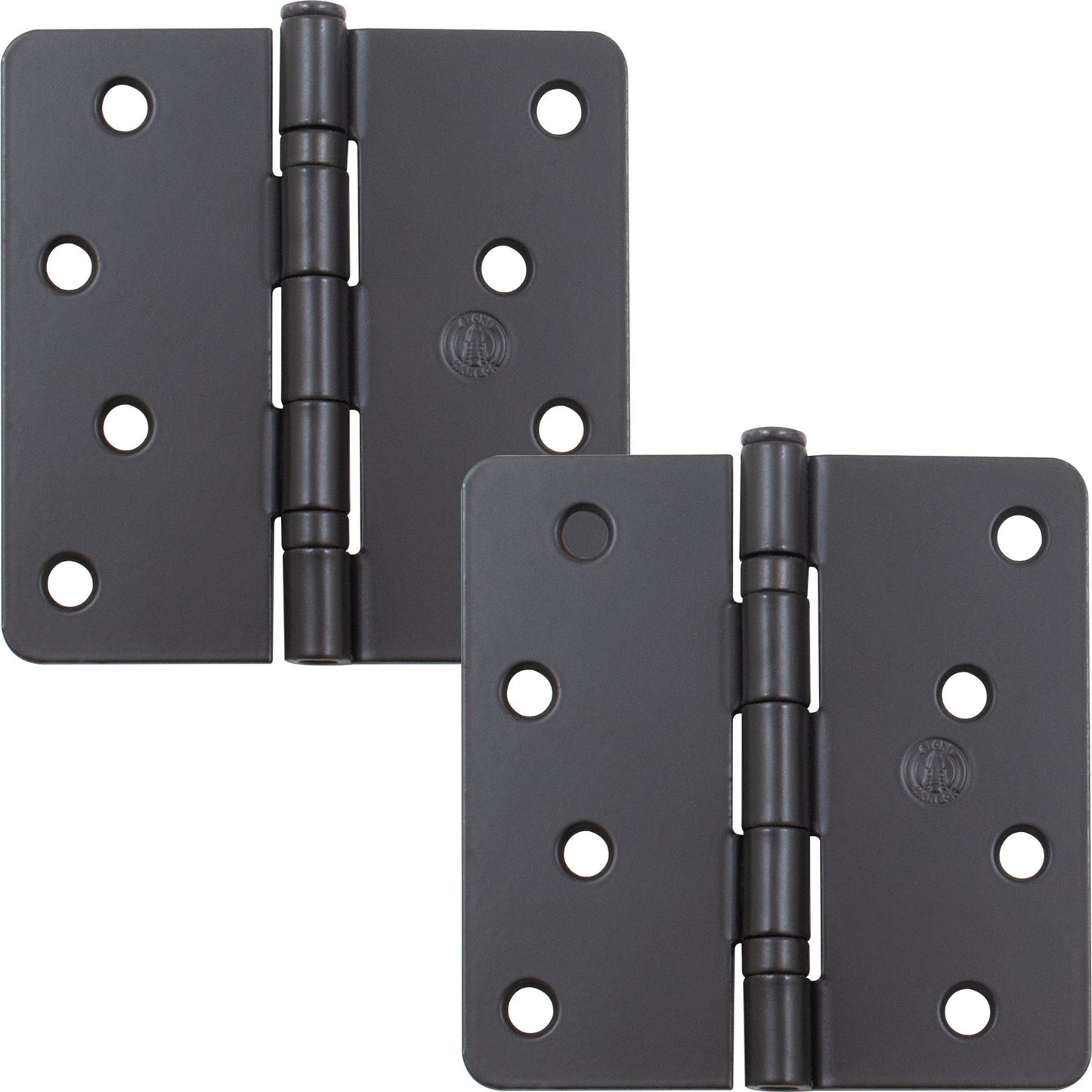 4" Ball-Bearing Door Hinges, 1/4" Radius Corner