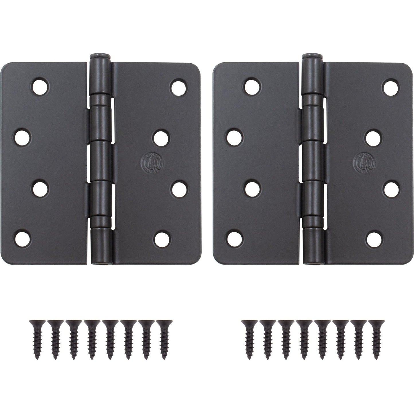 4" Ball-Bearing Door Hinges, 1/4" Radius Corner