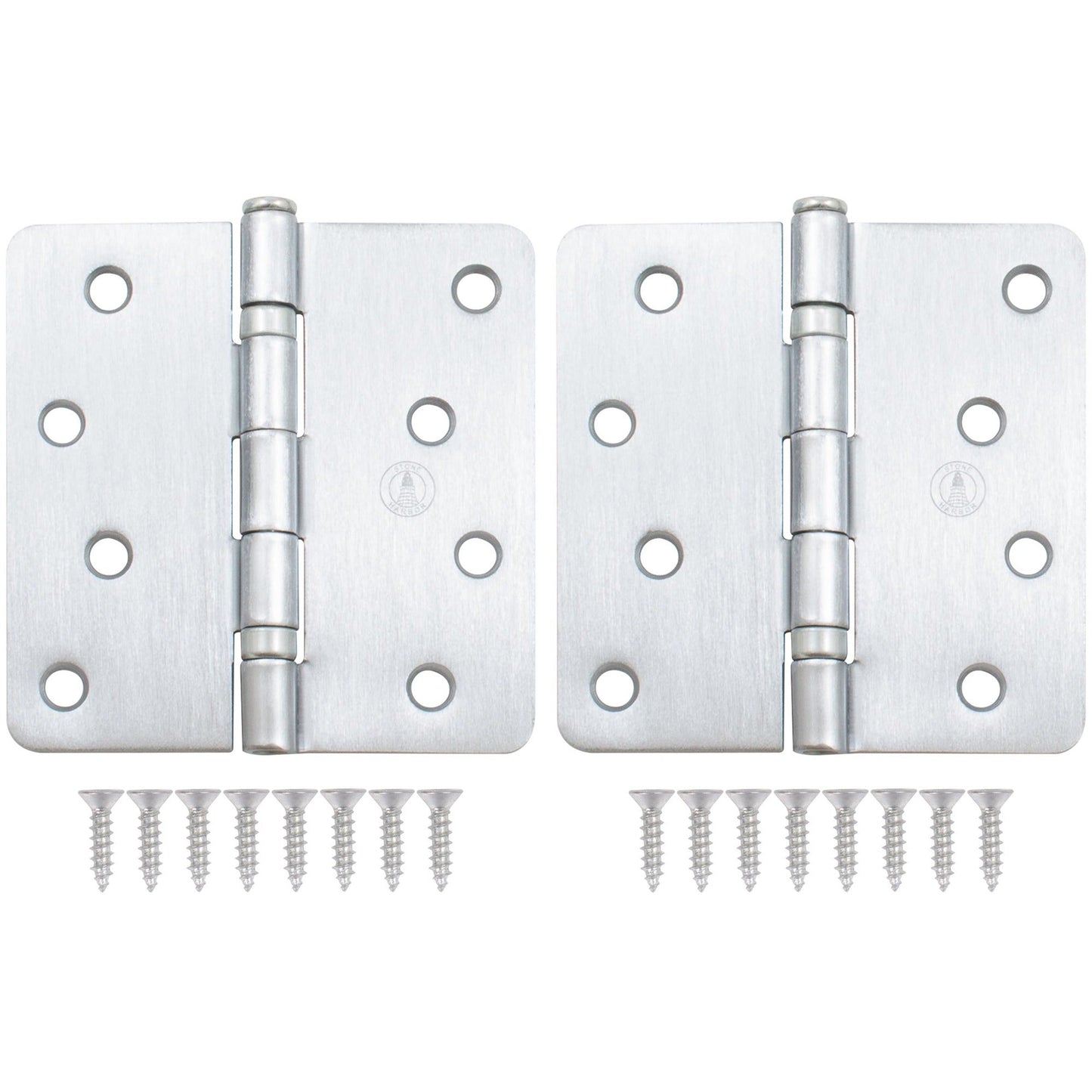 4" Ball-Bearing Door Hinges, 1/4" Radius Corner