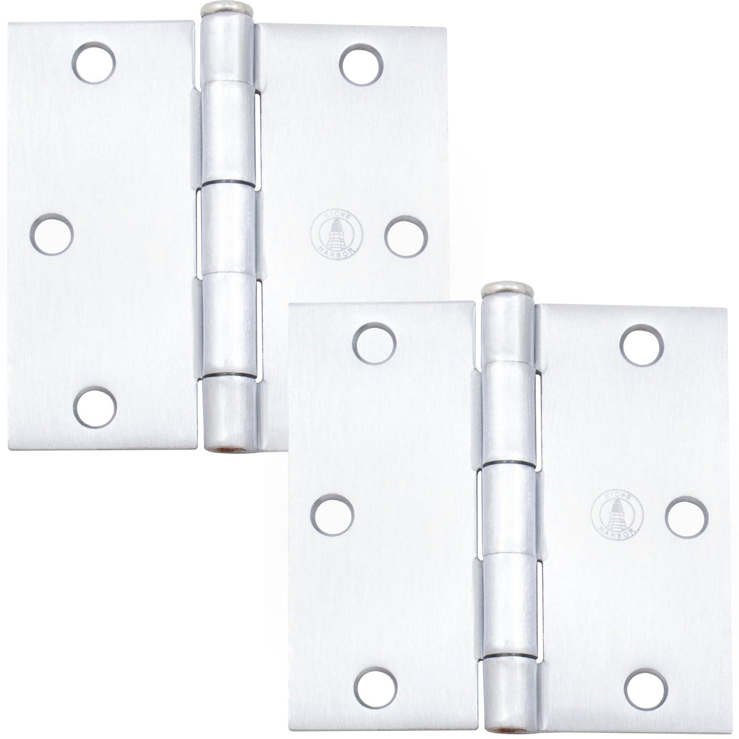3-1/2" Door Hinges, Square Corner