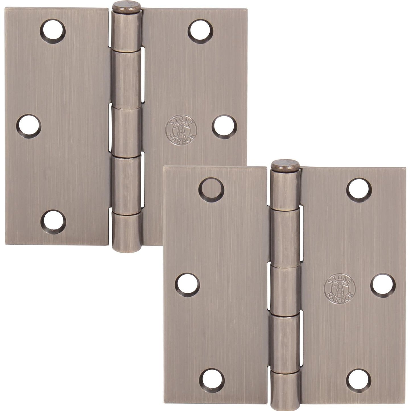 3-1/2" Door Hinges, Square Corner