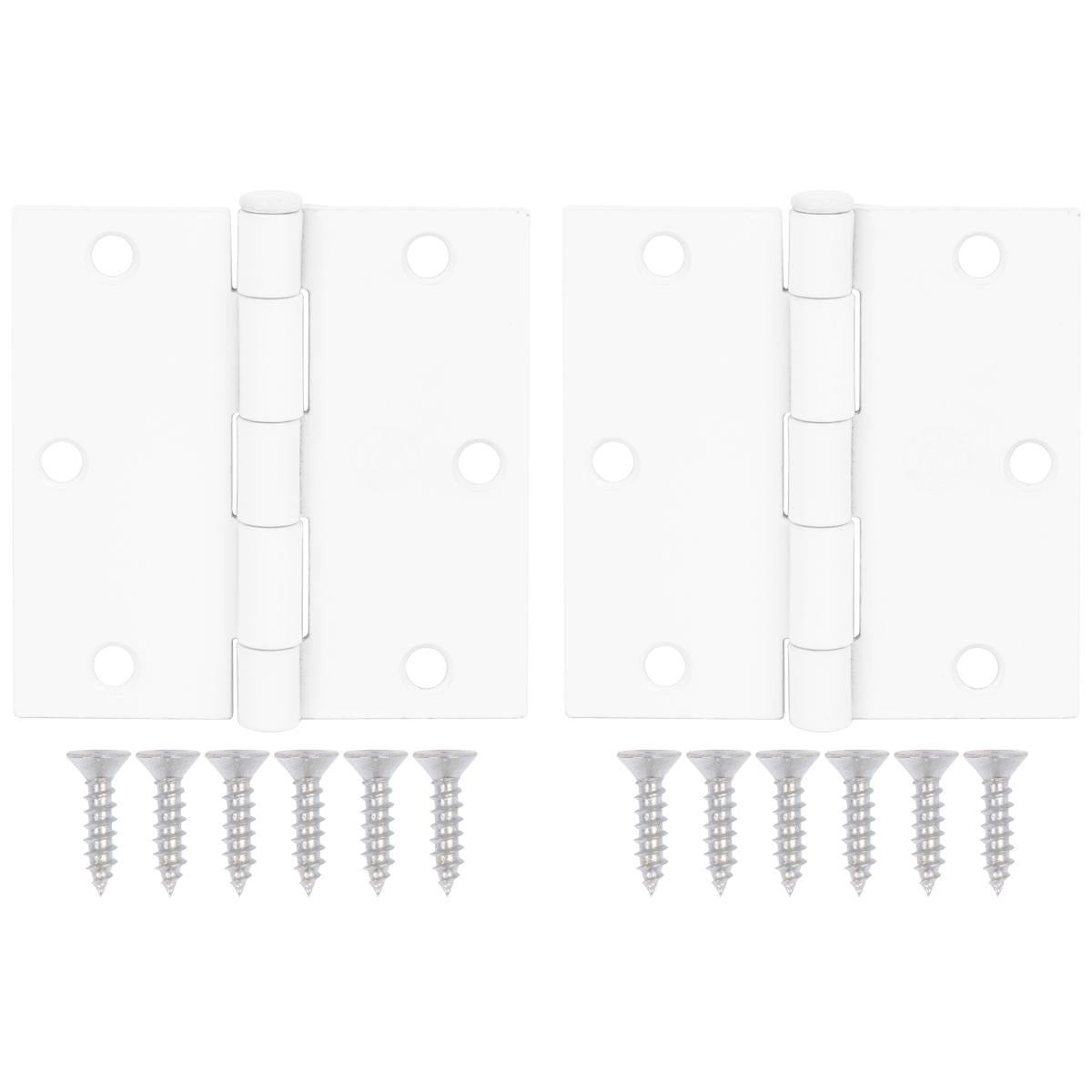 3-1/2" Door Hinges, Square Corner