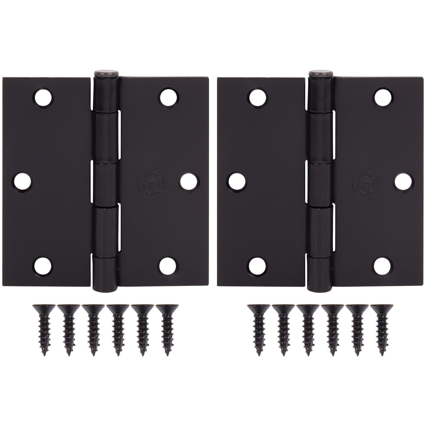 3-1/2" Door Hinges, Square Corner
