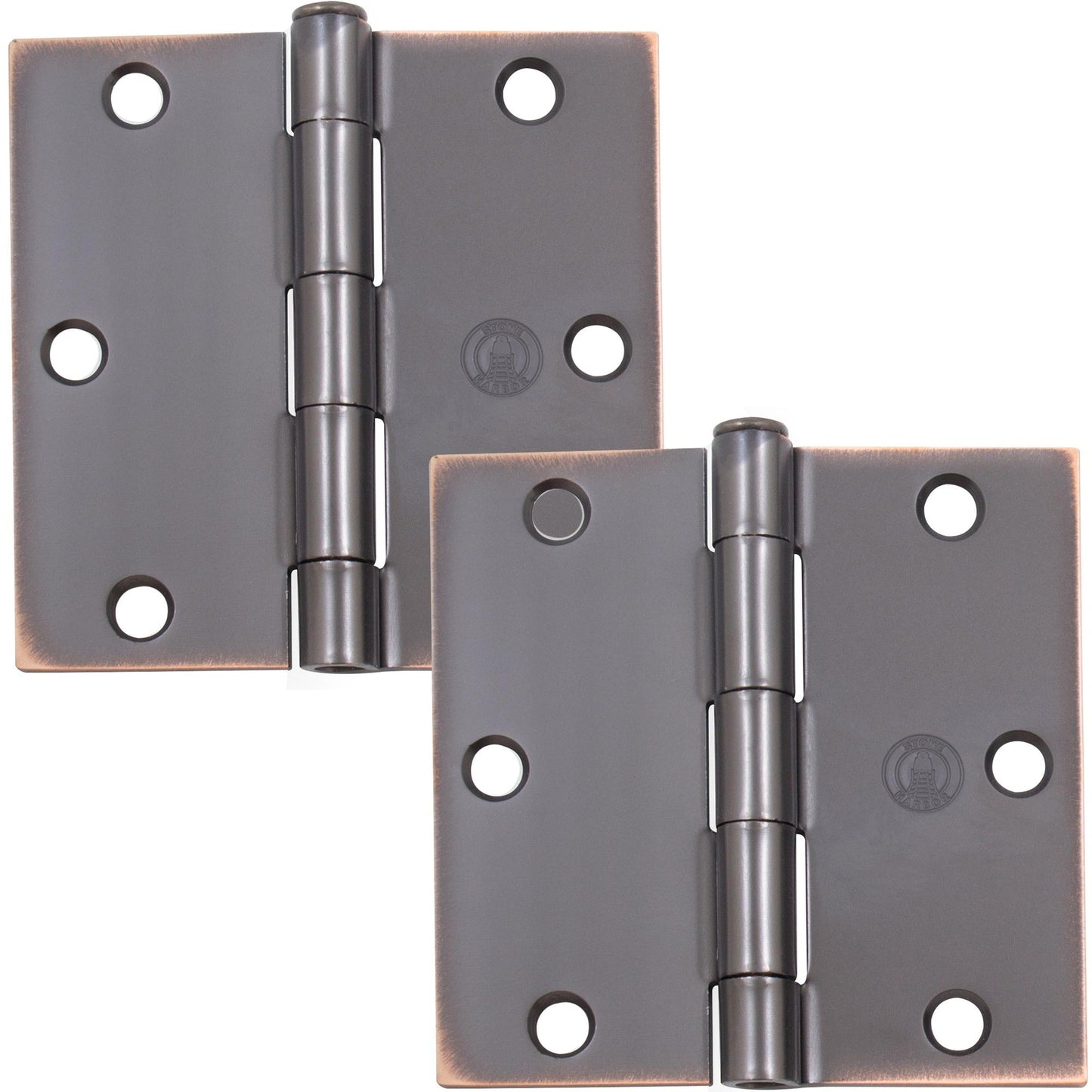 3-1/2" Door Hinges, Square Corner