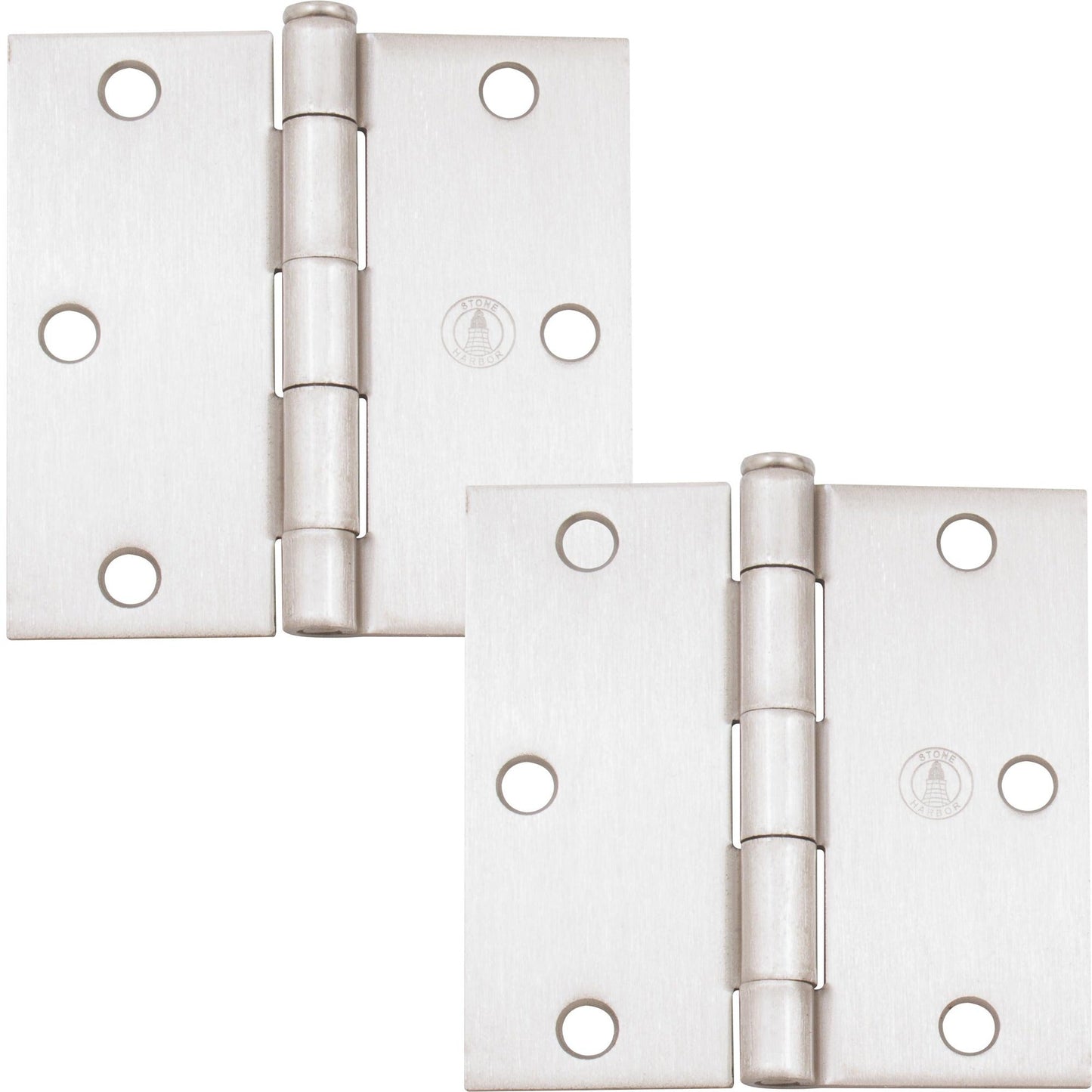 3-1/2" Door Hinges, Square Corner