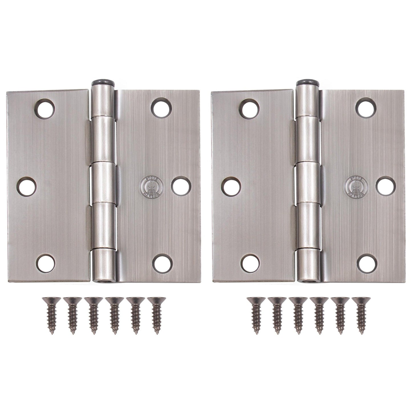3-1/2" Door Hinges, Square Corner