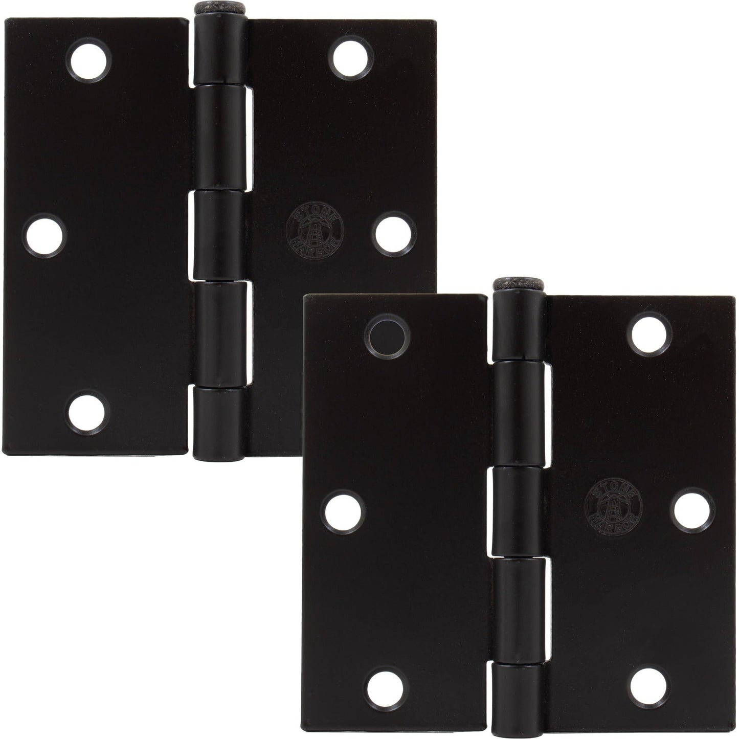3-1/2" Door Hinges, Square Corner