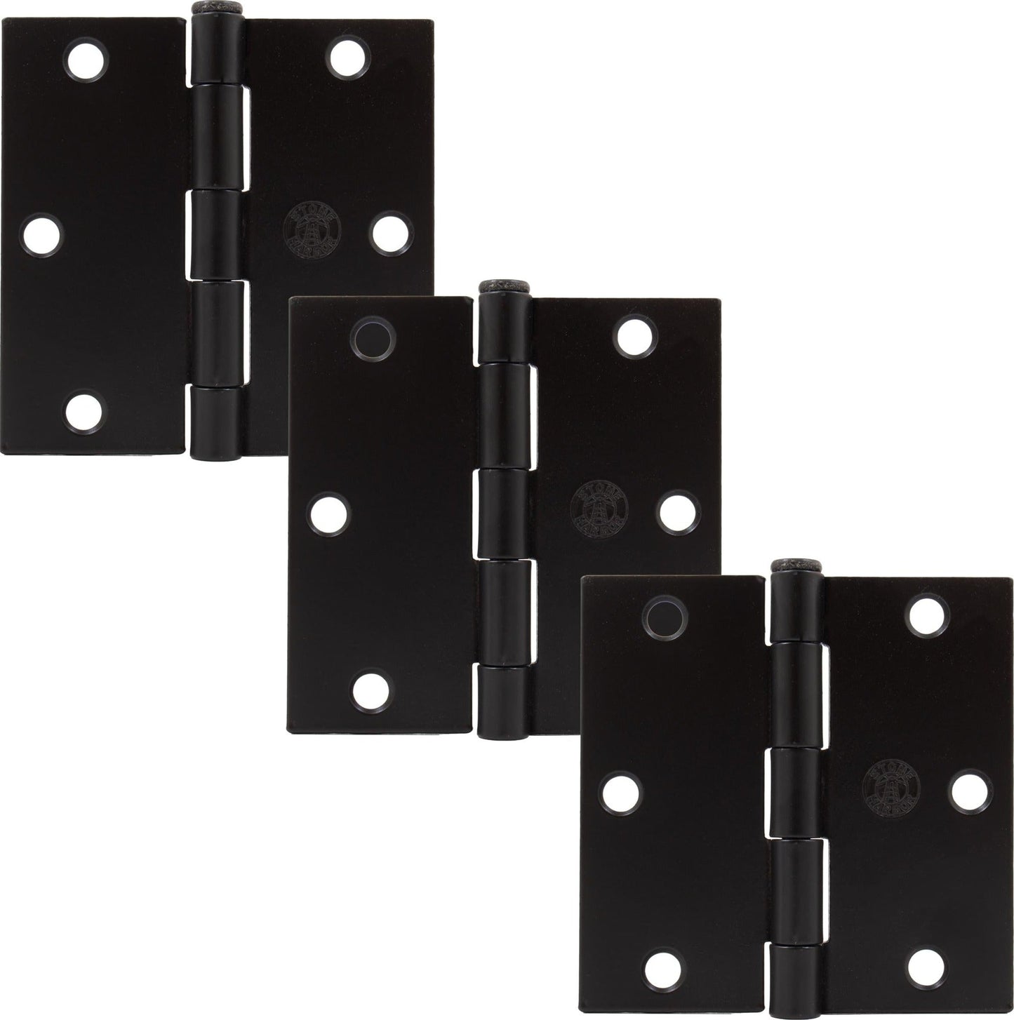 3-1/2" Door Hinges, Square Corner