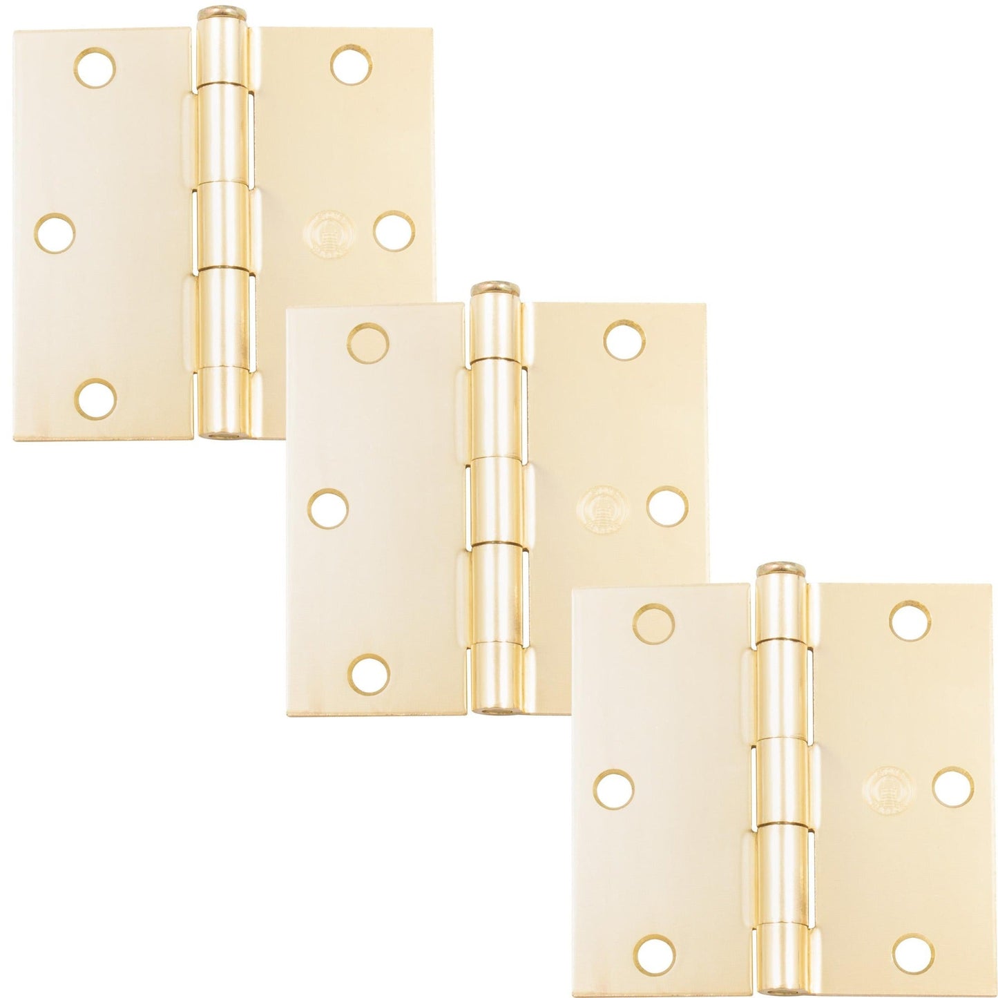 3-1/2" Door Hinges, Square Corner