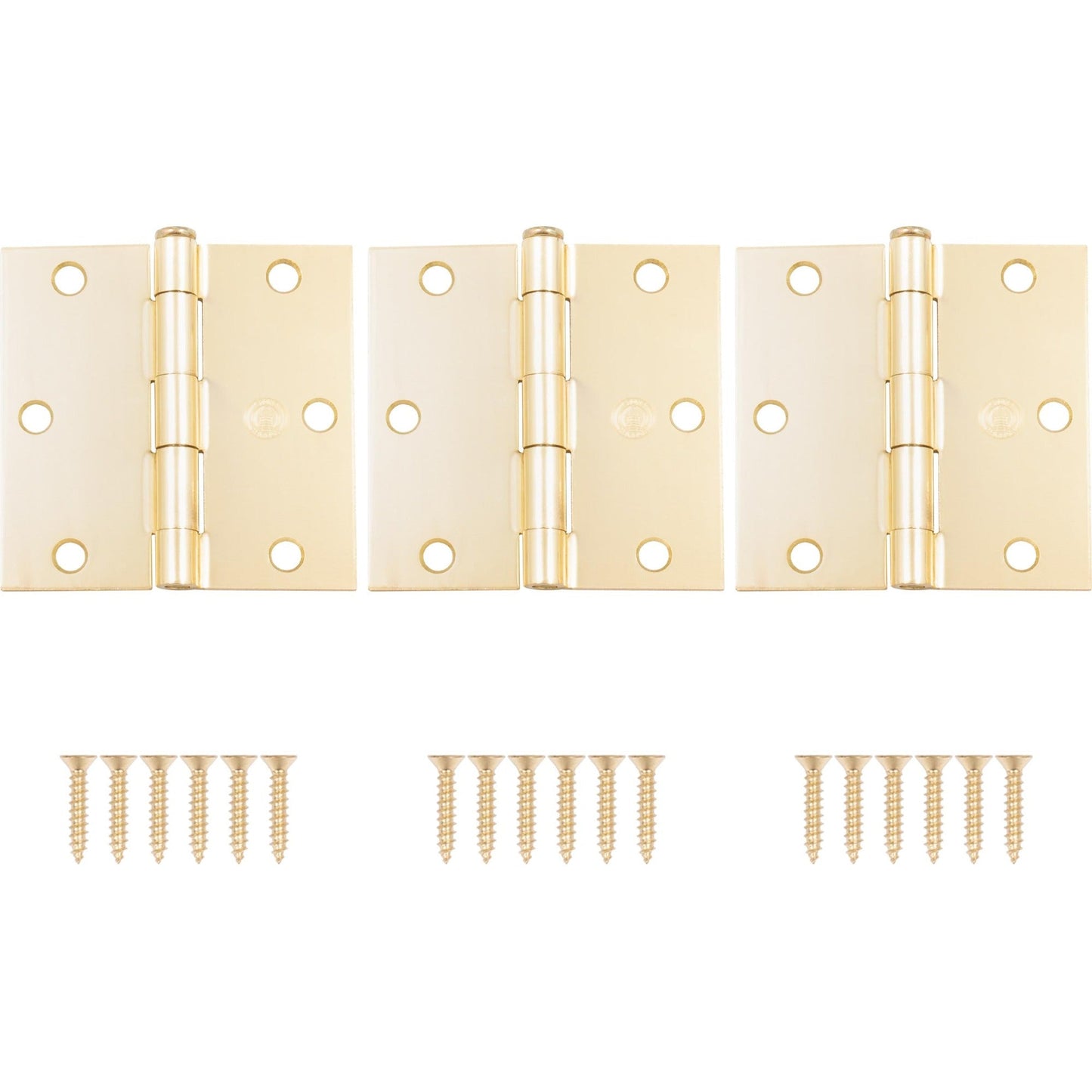 3-1/2" Door Hinges, Square Corner