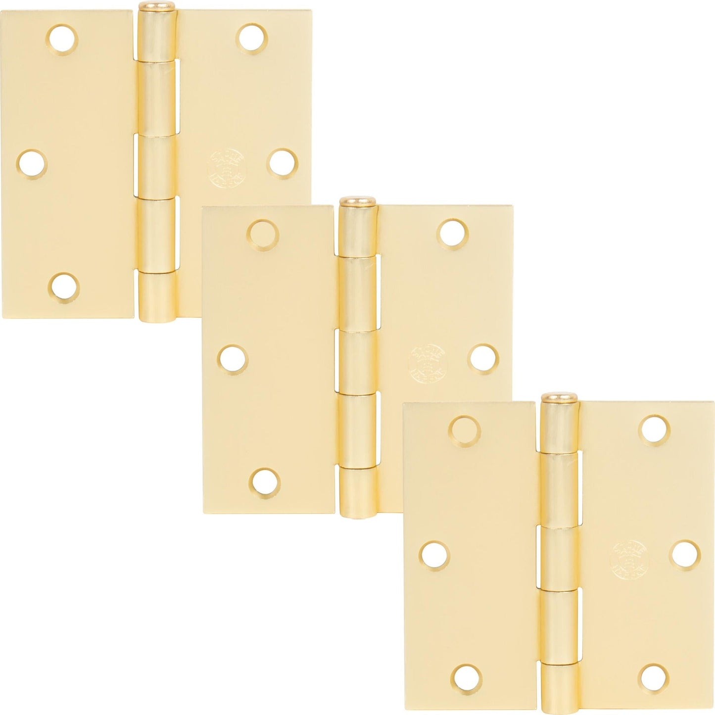 3-1/2" Door Hinges, Square Corner