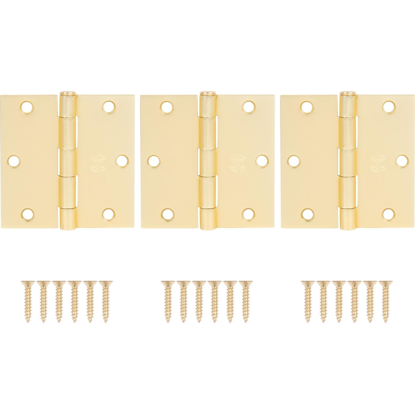 3-1/2" Door Hinges, Square Corner