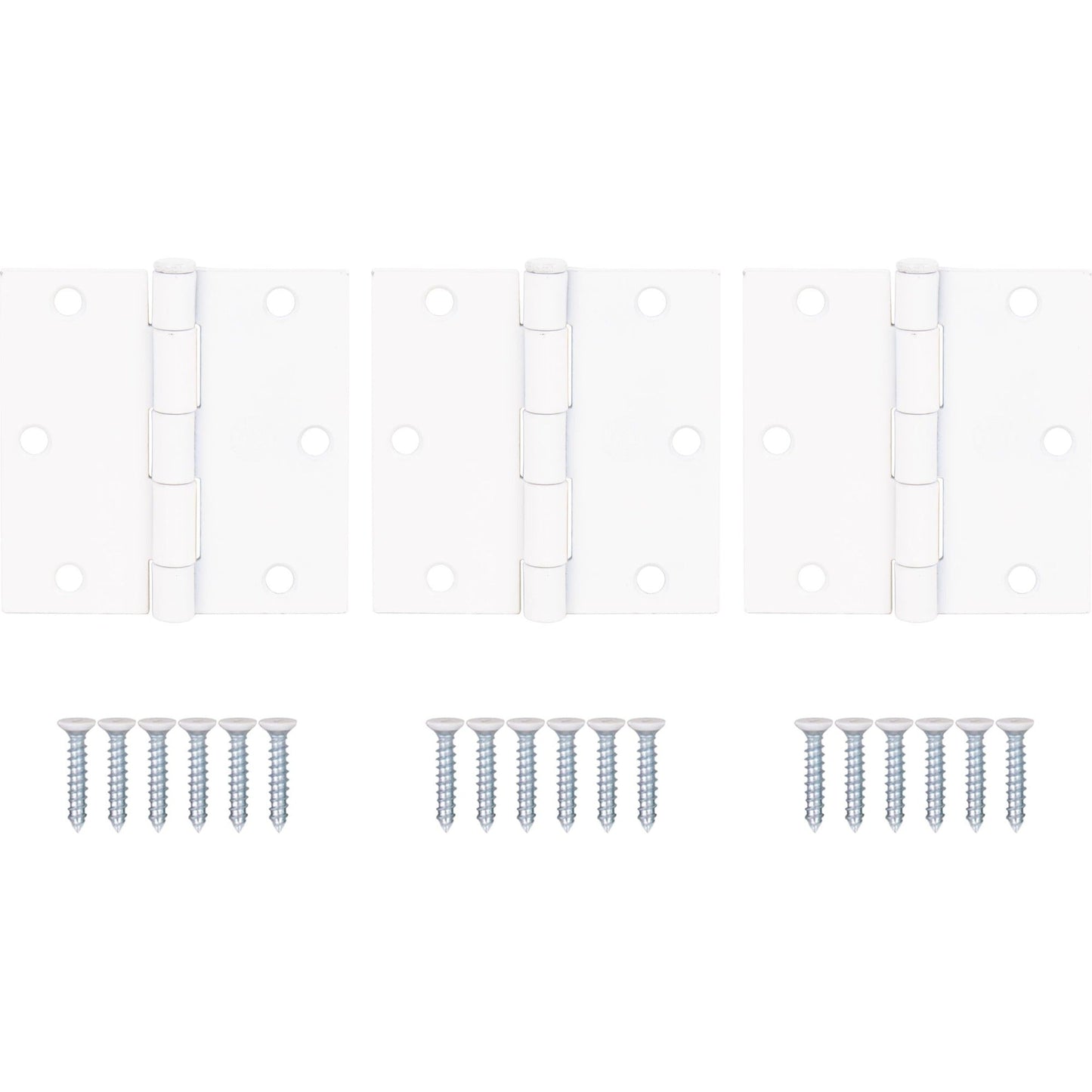 3-1/2" Door Hinges, Square Corner