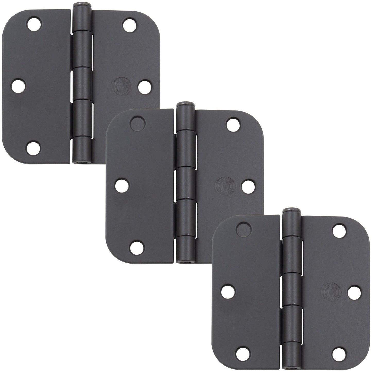 3-1/2" Door Hinges, 5/8" Radius Corner