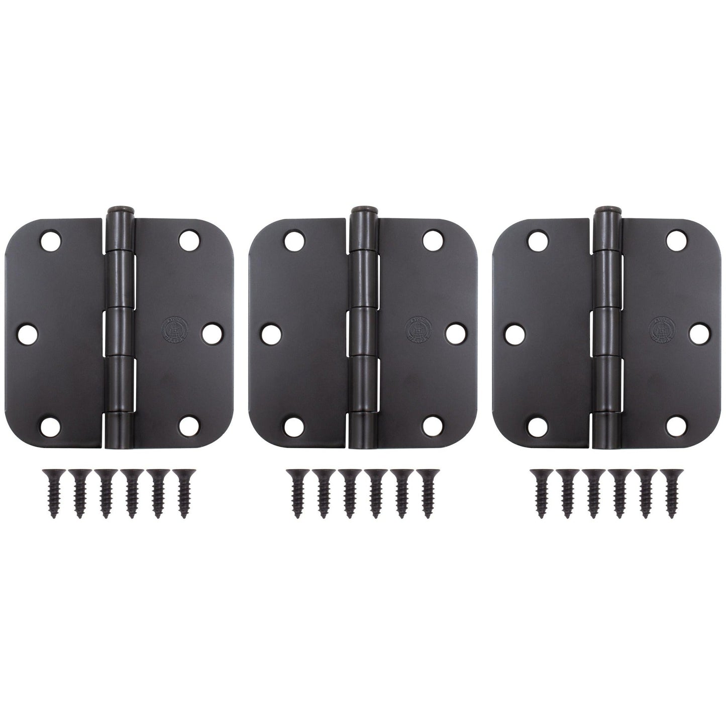 3-1/2" Door Hinges, 5/8" Radius Corner