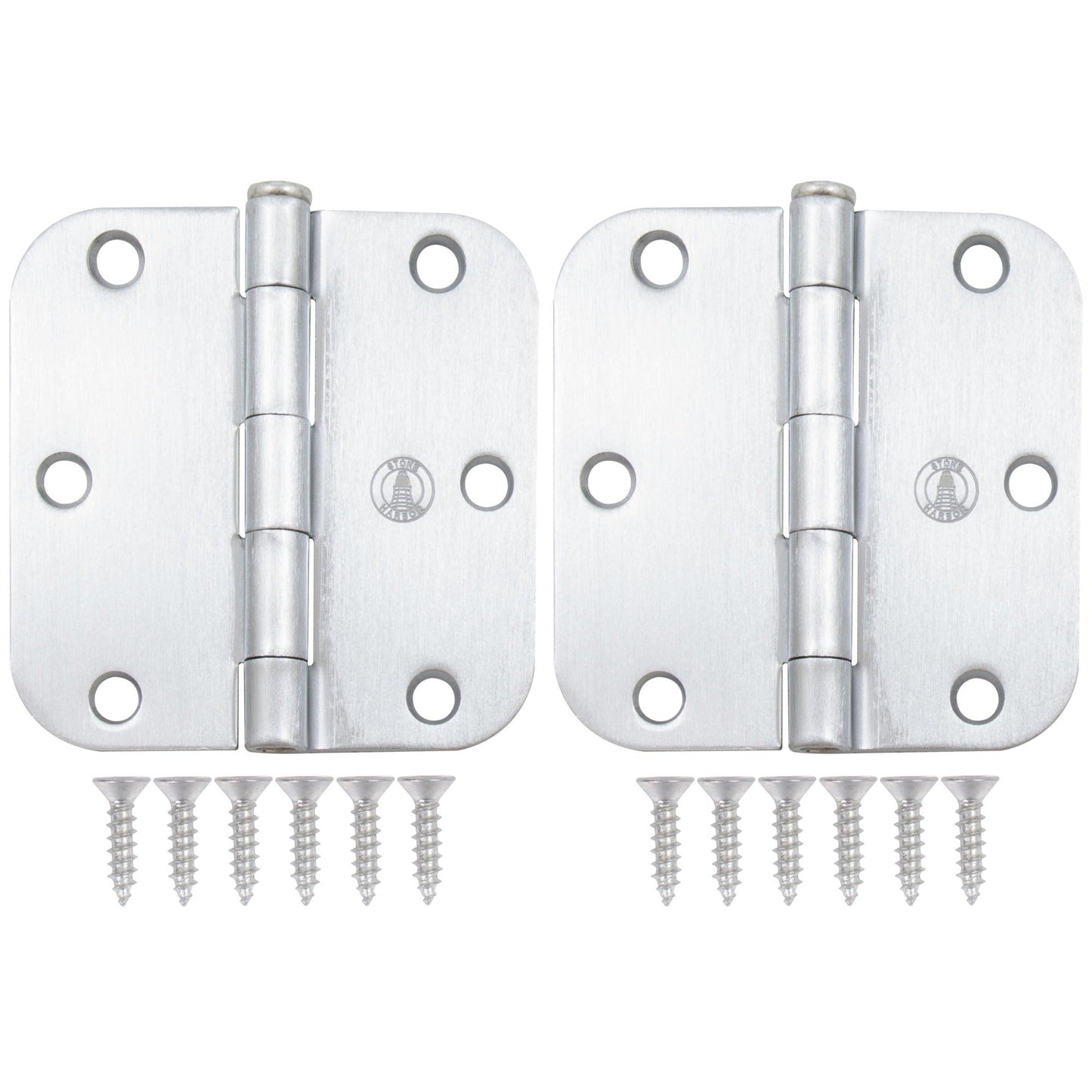 3-1/2" Door Hinges, 5/8" Radius Corner