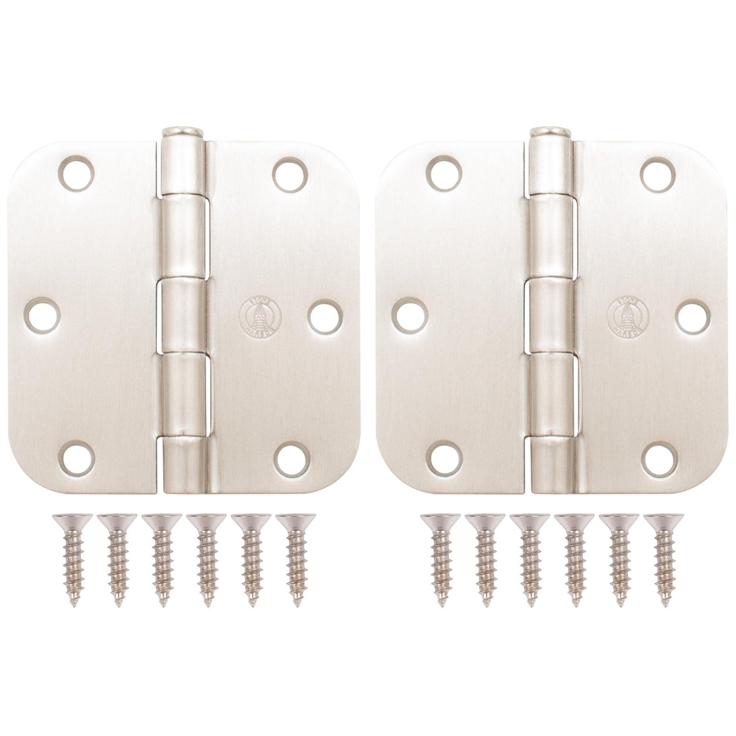 3-1/2" Door Hinges, 5/8" Radius Corner