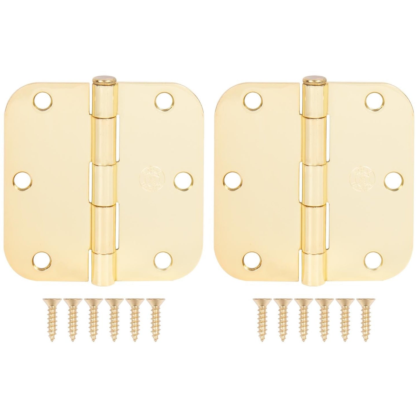 3-1/2" Door Hinges, 5/8" Radius Corner