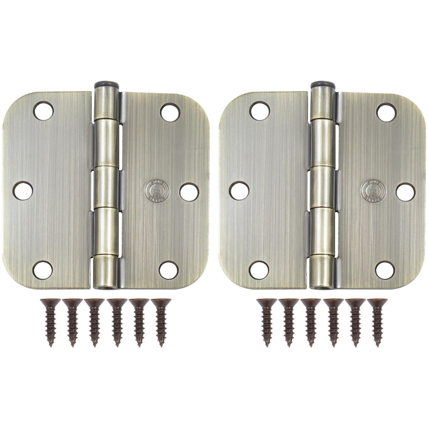 3-1/2" Door Hinges, 5/8" Radius Corner