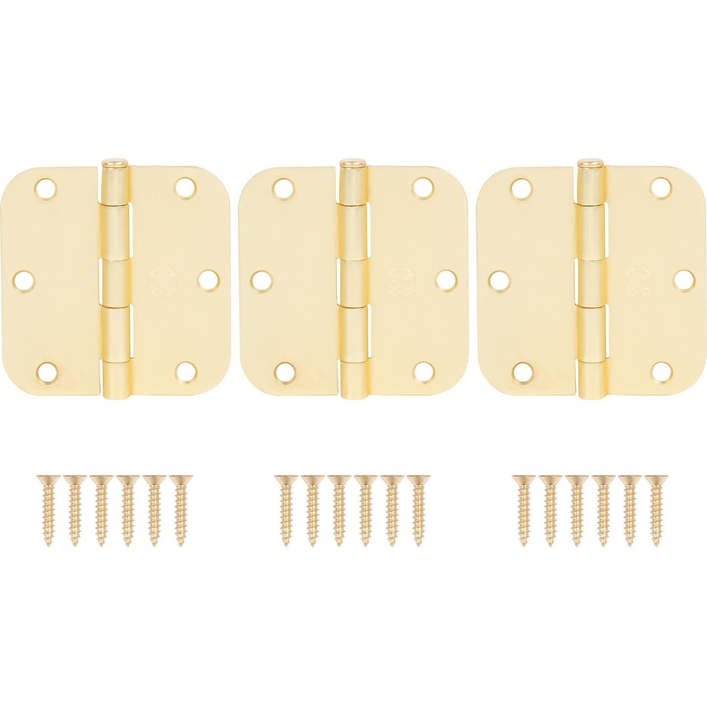 3-1/2" Door Hinges, 5/8" Radius Corner