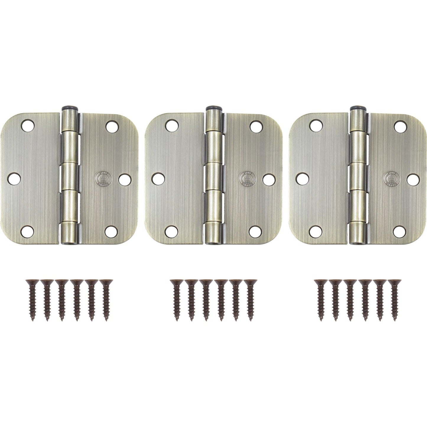3-1/2" Door Hinges, 5/8" Radius Corner