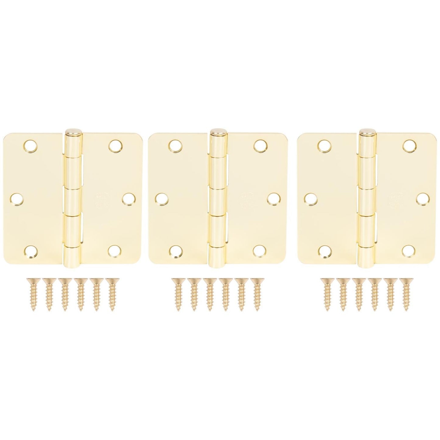 3-1/2" Door Hinges, 1/4" Radius Corner