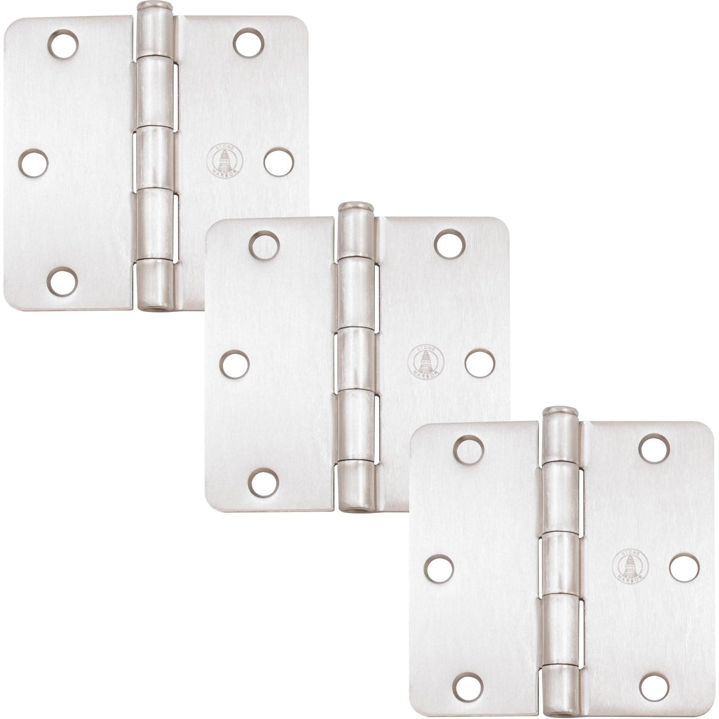 3-1/2" Door Hinges, 1/4" Radius Corner