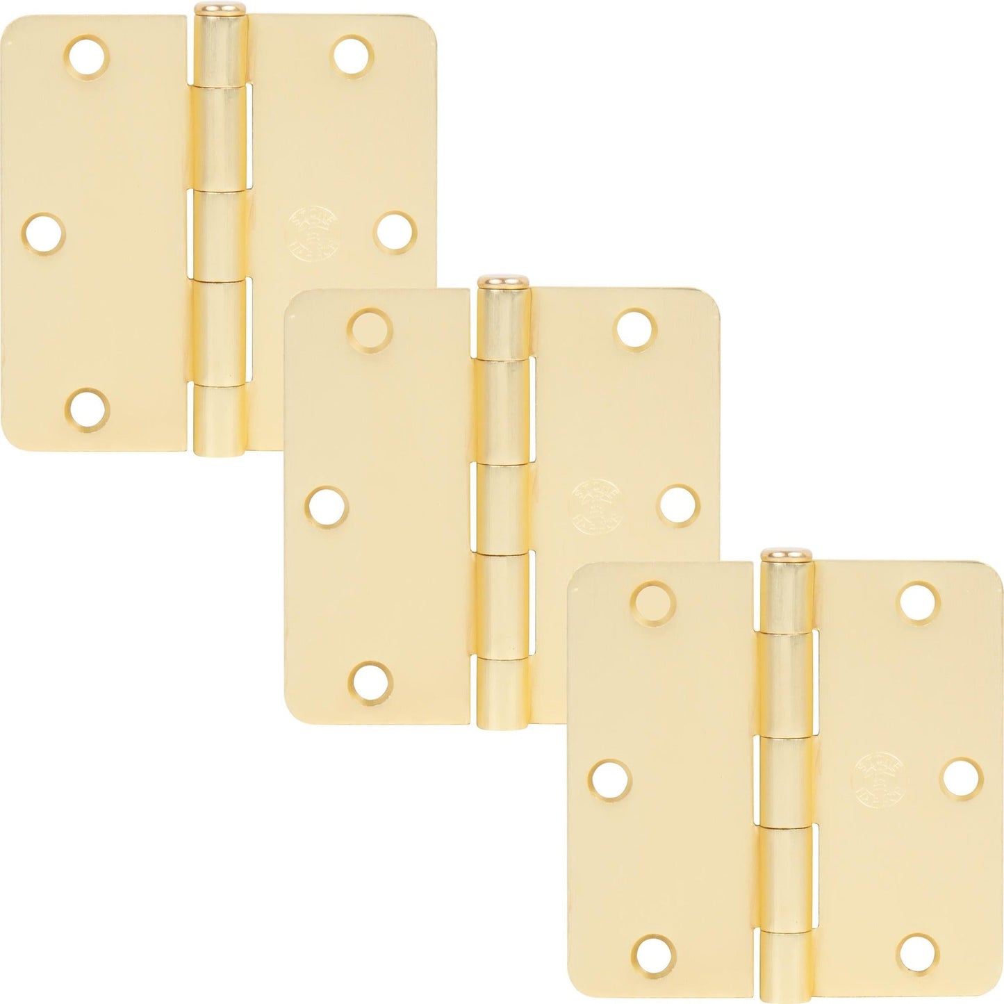 3-1/2" Door Hinges, 1/4" Radius Corner