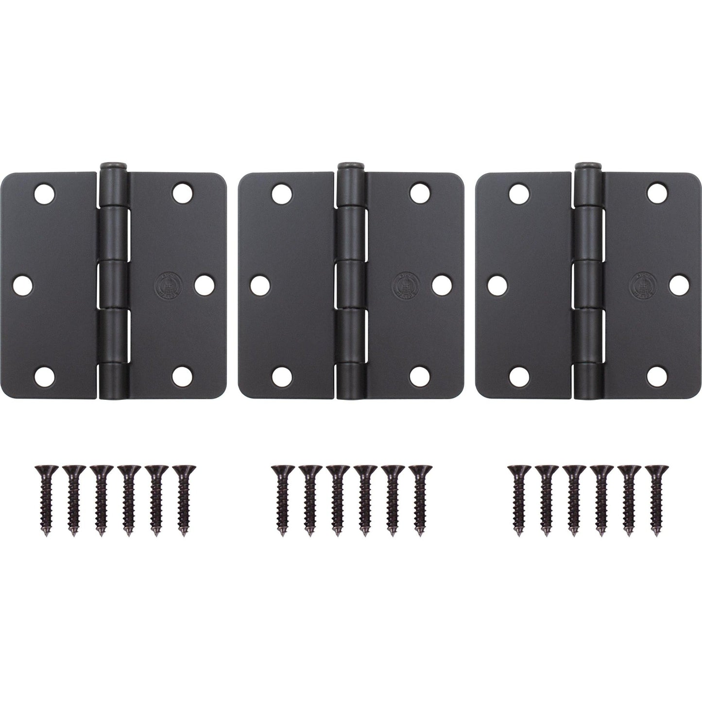 3-1/2" Door Hinges, 1/4" Radius Corner
