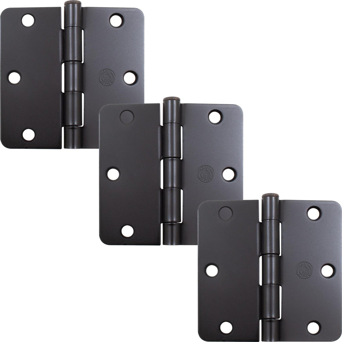 3-1/2" Door Hinges, 1/4" Radius Corner