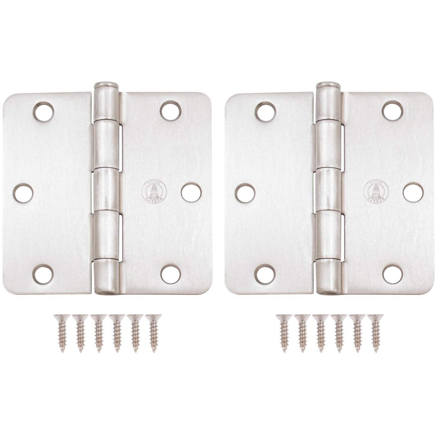 3-1/2" Door Hinges, 1/4" Radius Corner