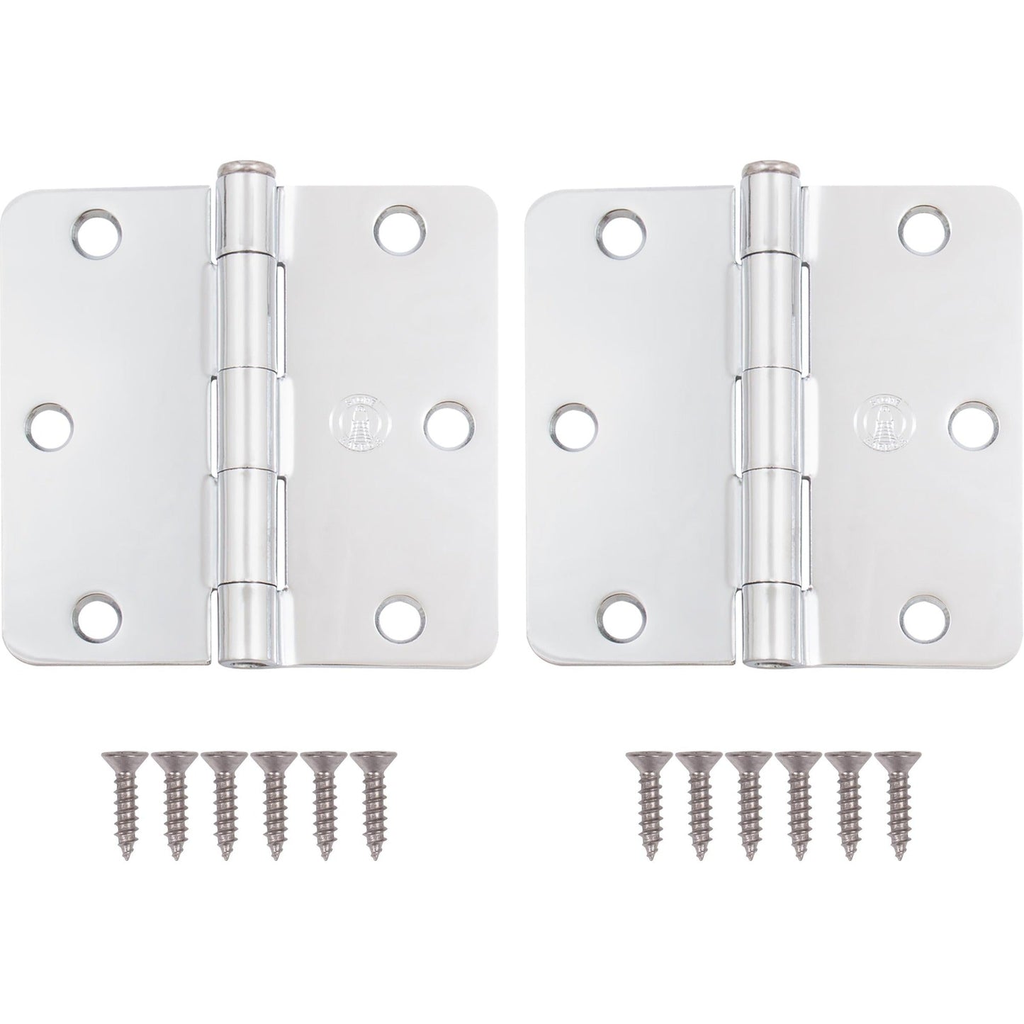 3-1/2" Door Hinges, 1/4" Radius Corner